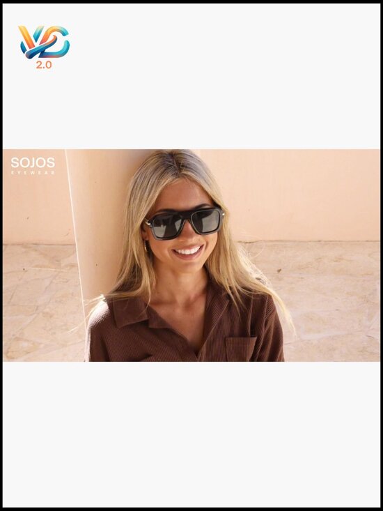 Retro Thick Polarized Aviator Sunglasses Vintage Oversized Square Shades main image 7